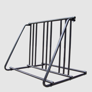 Outdoor Stand Up Multi-Capacity Two-Sided Bike Parking Rack