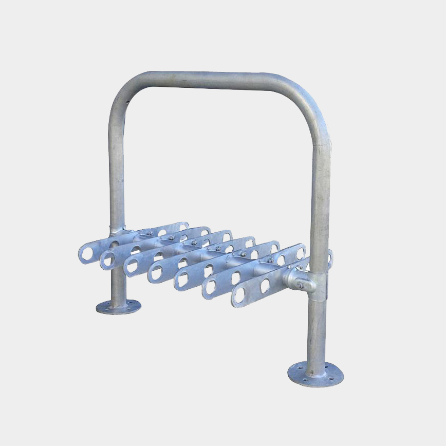 Black Powder Coating Double Side Scooter Stand Rack for Schools