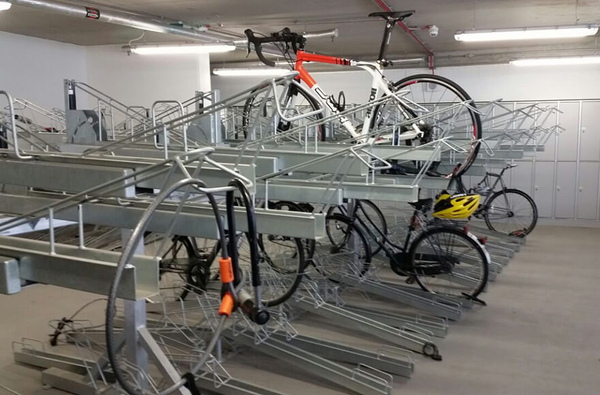 Garage bicycle parking
